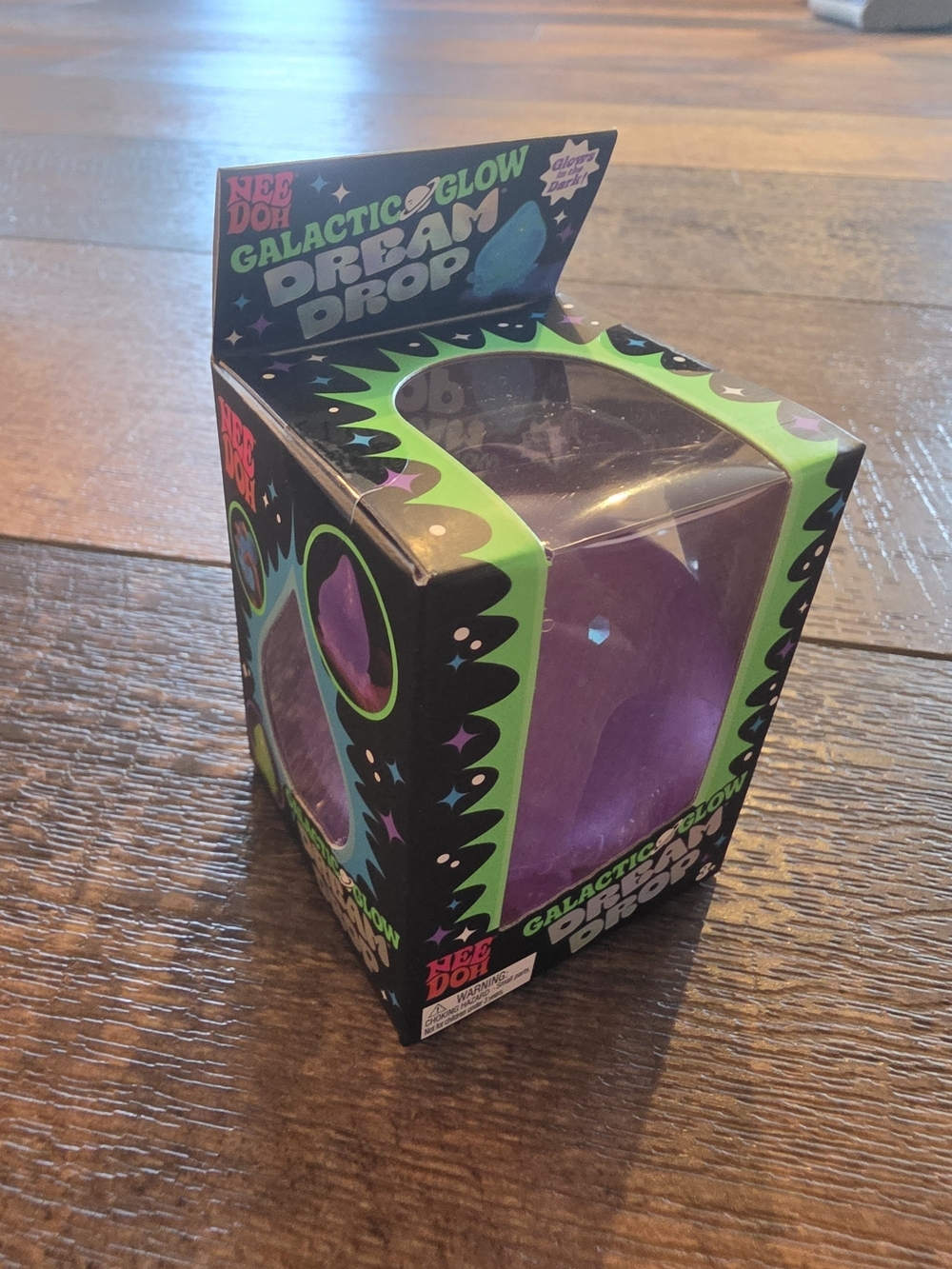 NeeDoh Galactic Glow Dream Drop Nebula Haze Purple Glow in Dark NIB - Picture 2 of 5